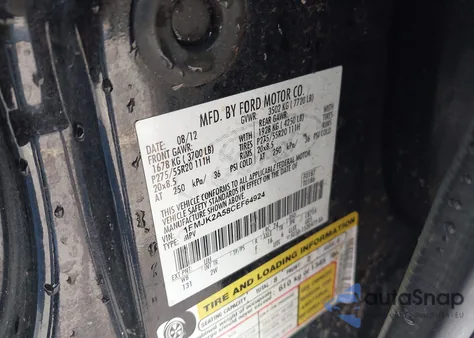 2012 Ford Expedition El Limited from USA, damaged, VIN 1FMJK2A58CEF64924